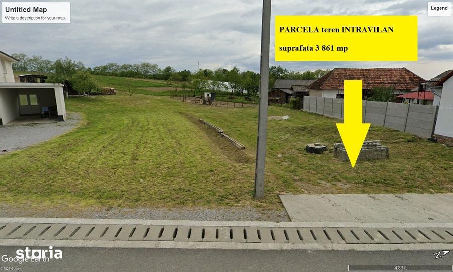 Teren de 3616 mp, în Ceica