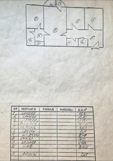 Apartament cu 3 camere semidecomandat în 1 Decembrie 1918