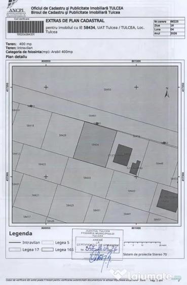 Teren de 400 mp, în Central