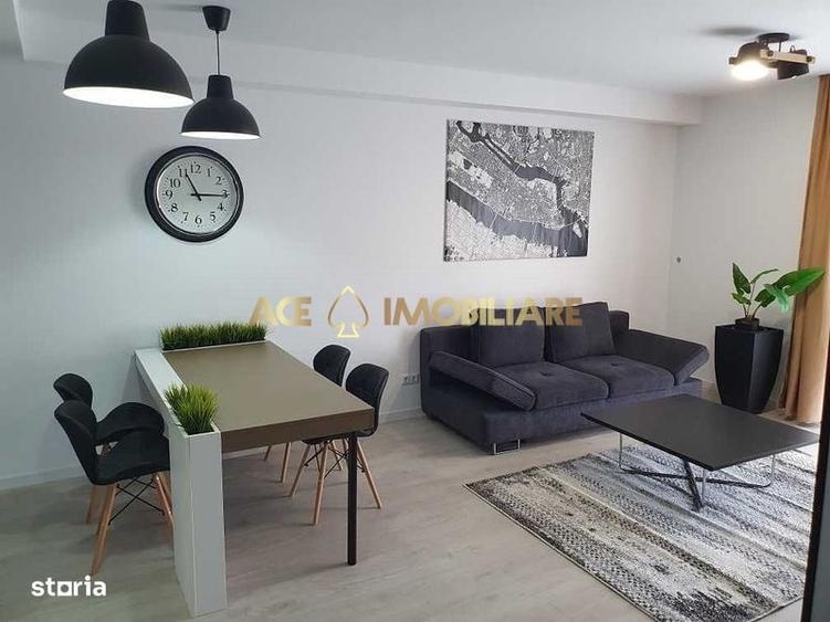 Apartament cu 2 camere semidecomandat, mobilat în Costin Georgian