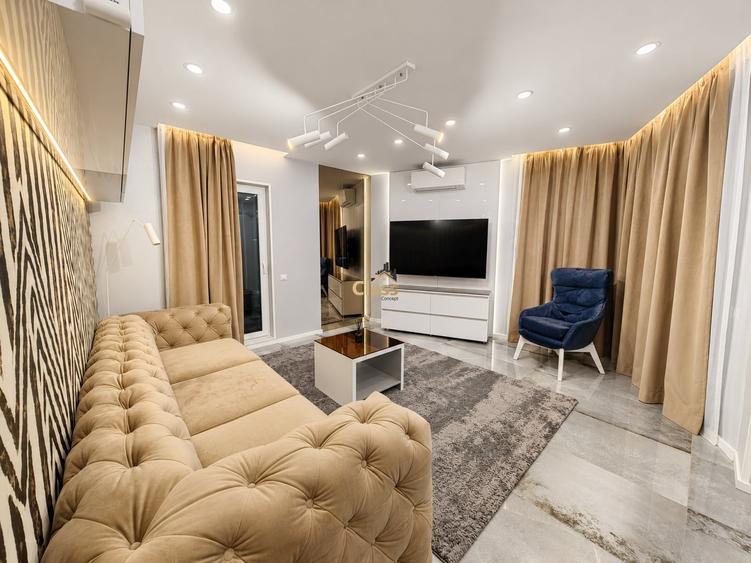 Apartament cu 2 camere semidecomandat, mobilat în Bună Ziua