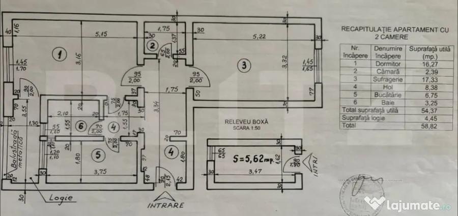 Apartament cu 2 camere decomandat, mobilat în Ultracentral