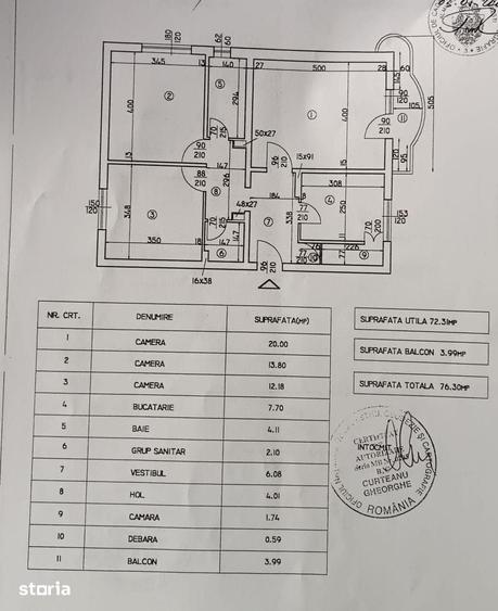 Apartament cu 3 camere decomandat în Centrul Civic