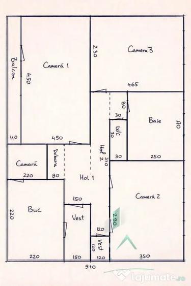 Apartament cu 3 camere decomandat în Mănăștur
