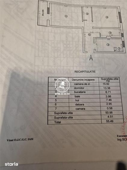 Apartament cu 2 camere decomandat în Gară