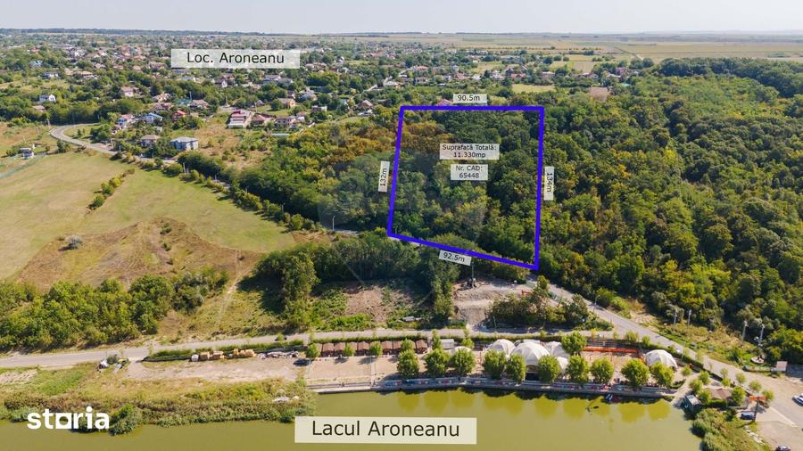 Teren de 11330 mp, în Aroneanu
