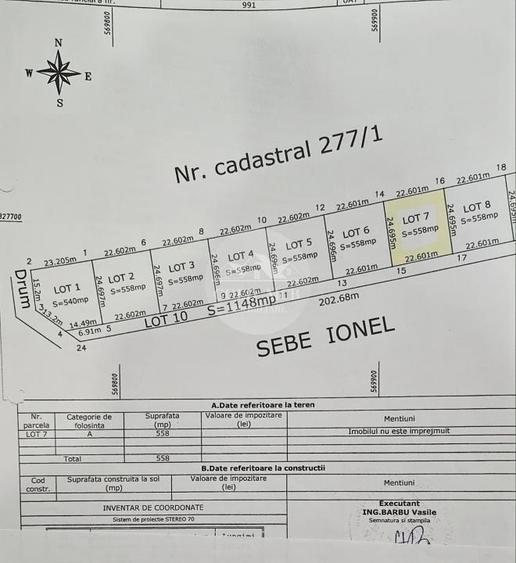 Teren Construcții intravilan de 683.5 mp, în Ciorogârla
