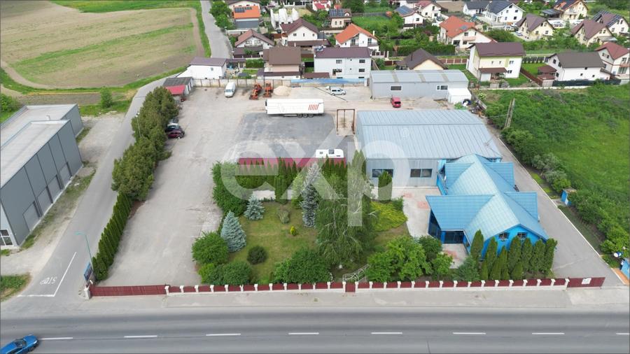 Proprietate industrială cu vizibilitate DN13 – Hală, birouri și teren 6.250 mp - 1