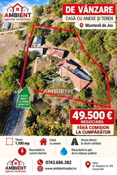 Casă individuală cu 5 camere cu Teren 1100 Mp în Periferie