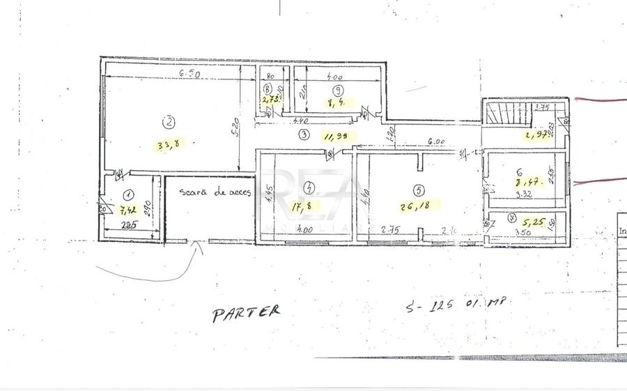 Apartament cu 5 camere semidecomandat, mobilat în Capitale
