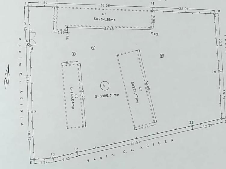 Teren Construcții intravilan de 3950 mp, în Exterior Vest