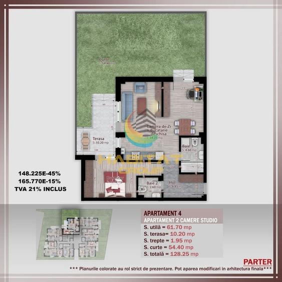 Apartament cu 2 camere semidecomandat în Theodor Pallady