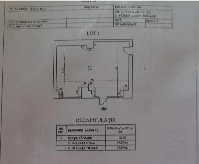 Spațiu comercial, de 40 mp, în Ultracentral