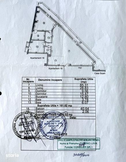 Apartament cu 3 camere în Tomis Nord