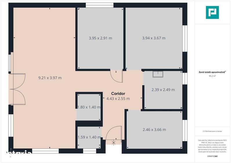 Casă cu 3 camere cu Teren 1237 Mp în Central