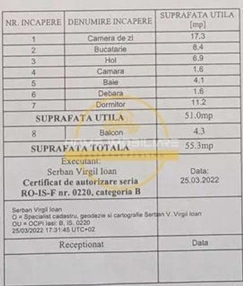 Apartament cu 2 camere decomandat în Bicaz