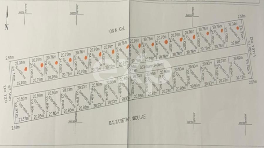 Teren Construcții intravilan de 10000 mp, în Balotești