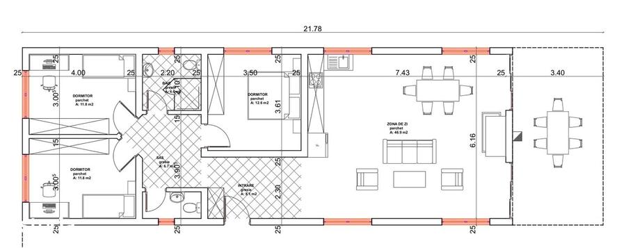 Casă cu 7 camere cu Teren 2800 Mp în Șagu