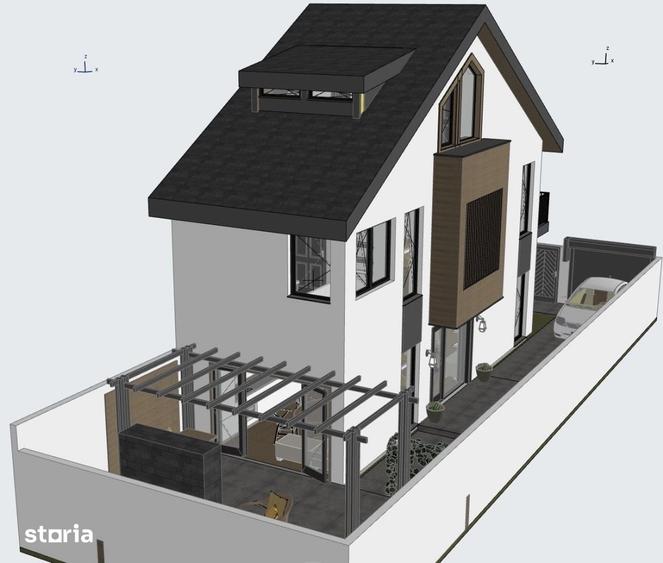 Casă cu 3 camere cu Teren 151 Mp în Bucureștii Noi