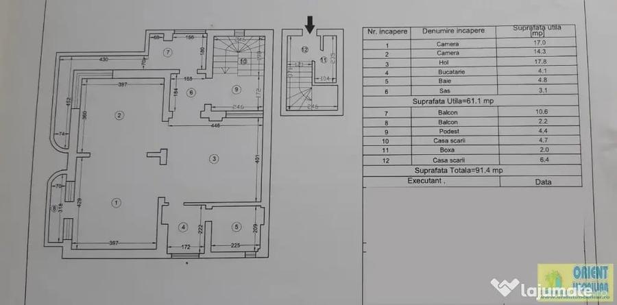 Apartament cu 2 camere decomandat în Central