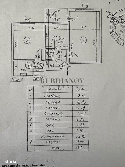 Apartament cu 2 camere în Sălăjan