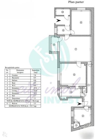 Apartament cu 3 camere în Muncii