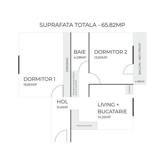 Apartament premium, complet renovat, prima inchiriere + parcare - 12