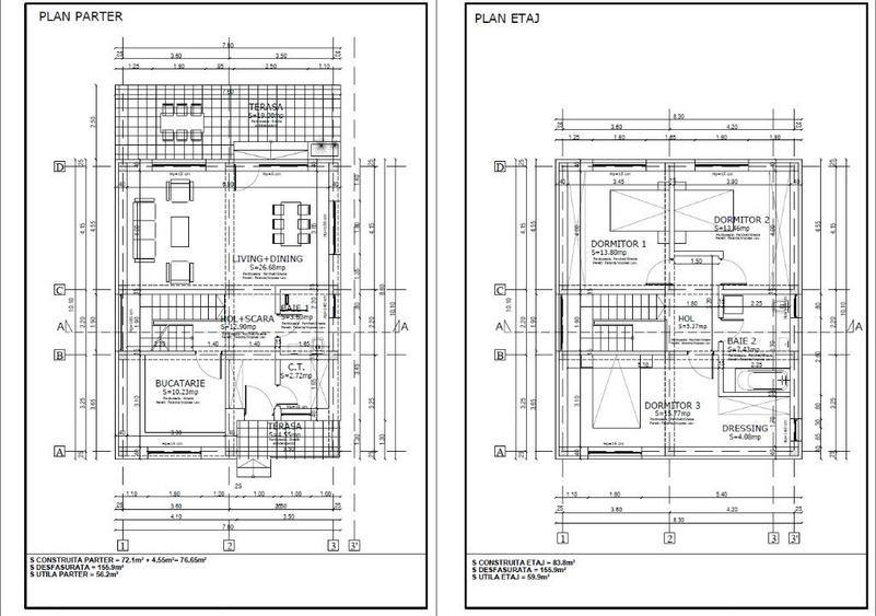 Casă cu 4 camere cu Teren 250 Mp în Central