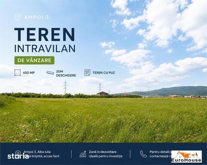 Teren de 450 mp, în Ampoi 3