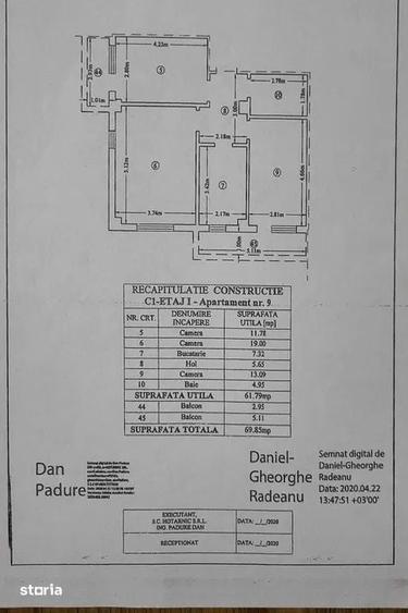 Apartament cu 3 camere decomandat în Valea Lupului