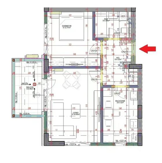 Apartament cu 2 camere decomandat în 23 August (Cațelul)