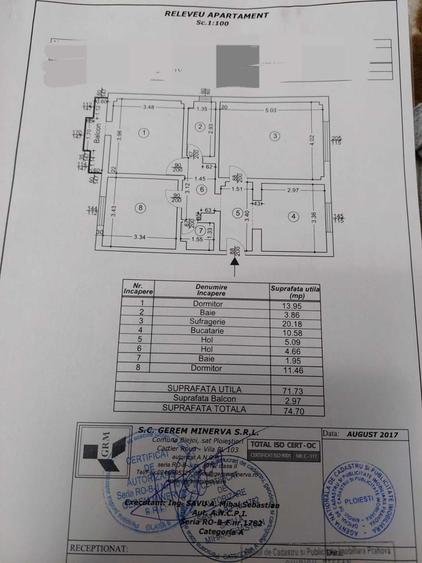 Apartament 3 camere Central (Cantacuzino) - direct de la PROPRIETAR - 1