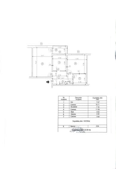 Apartament cu 2 camere decomandat în Cantacuzino