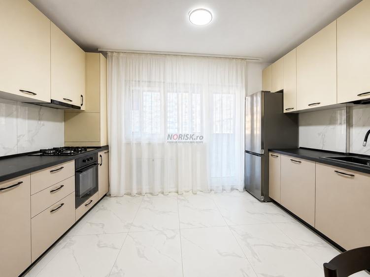 Apartament cu 3 camere decomandat, mobilat în Popești-Leordeni