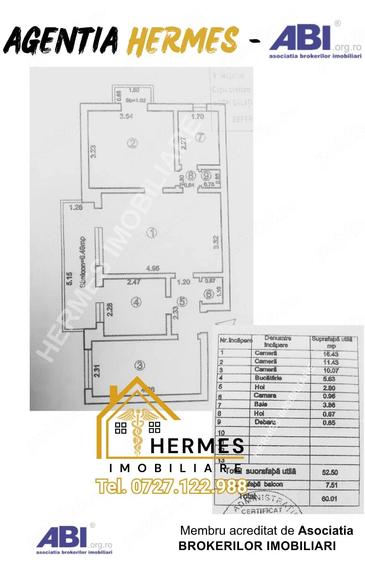 Apartament cu 3 camere semidecomandat în Mazepa 1