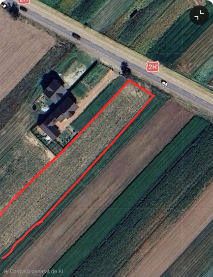 Teren de 3000 mp, în Exterior Vest