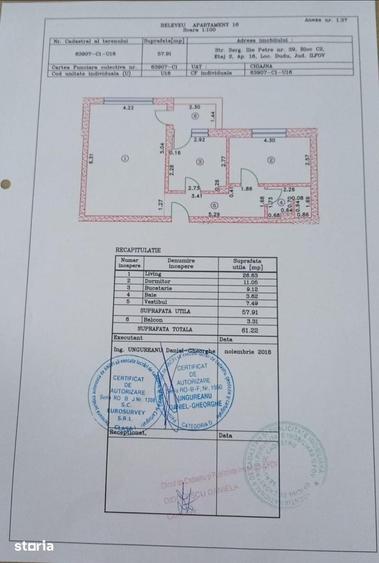 Apartament cu 2 camere în Chiajna