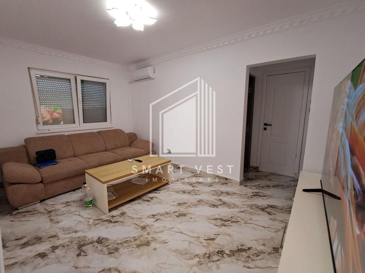 Apartament cu 2 camere semidecomandat, mobilat în Solidarității