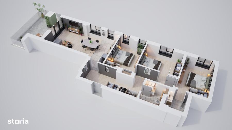 Apartament cu 4 camere în Central