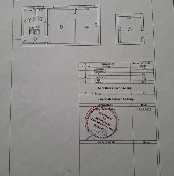 Apartament 2 camere | Tomis Nord | Parter | Centrala pe gaz | Boxa 9,5 mp - 1