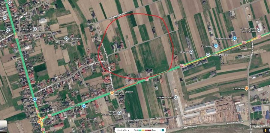 Teren de 2033 mp, în Marginea