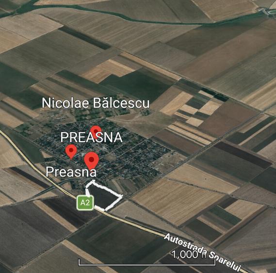 Teren Construcții extravilan de 80000 mp, în Nicolae Bălcescu