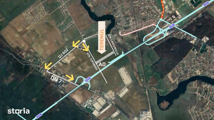 Teren Buftea Nod Rutier DN7-A0. Suprafata 7790 mp - 4