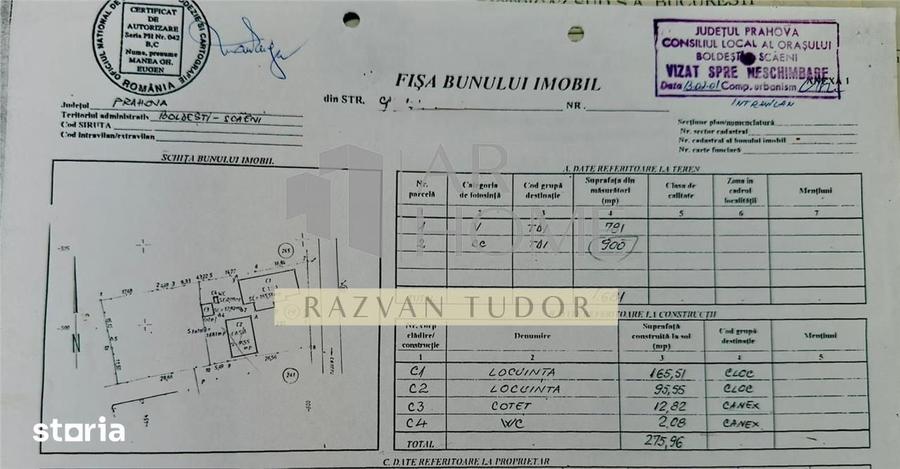 Casă cu 4 camere cu Teren 1681 Mp în Boldești
