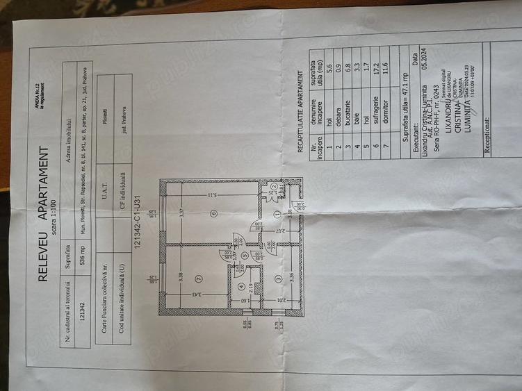 Apartament cu 2 camere decomandat în Nord