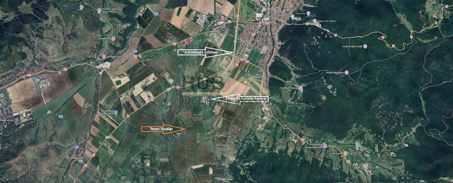 Teren Construcții extravilan de 29300 mp, în Pănicel