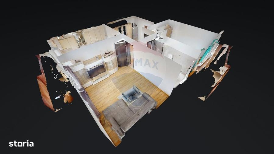Apartament cu 2 camere decomandat în Sânpetru