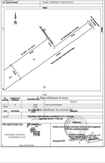 Teren Construcții intravilan de 3190 mp, în Sud-Est