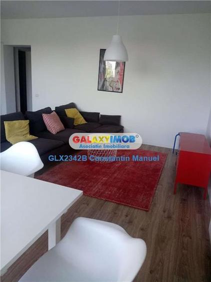 Apartament cu 3 camere decomandat, mobilat în Barbu Văcărescu