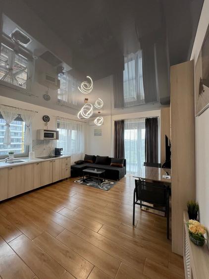 Apartament cu 2 camere semidecomandat, mobilat în Năvodari